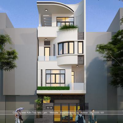 Hồ Sơ Thiết Kế Nhà Phố 4 Tầng MT 6m
